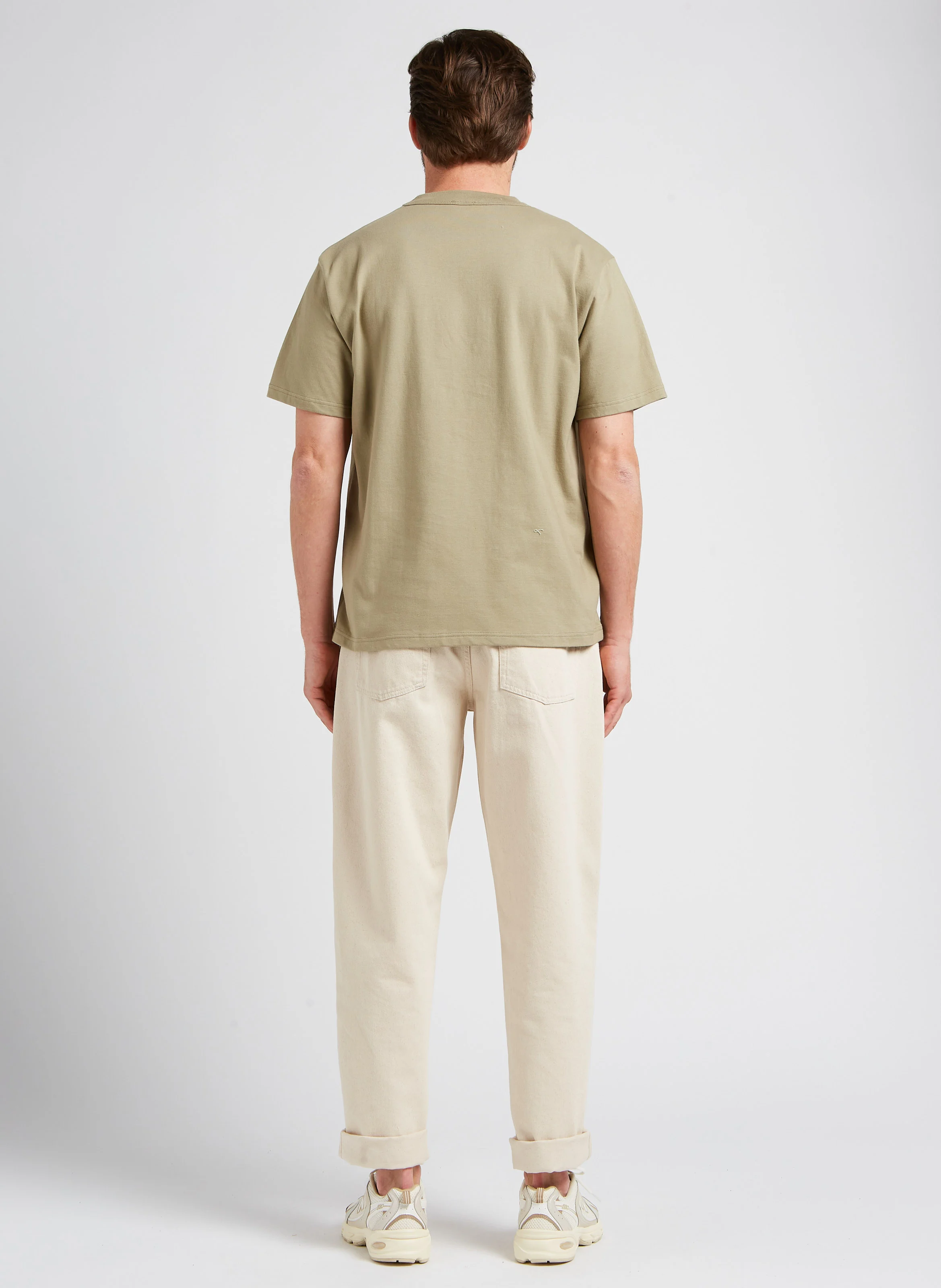 Jean décontracté en coton biologique | Beige