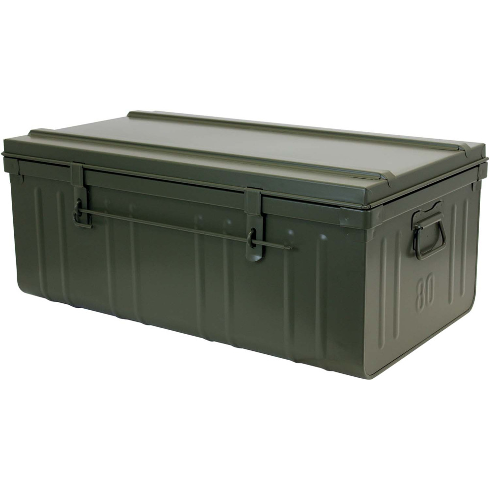 Cantine de rangement en acier premium 80 cm kaki 95 l