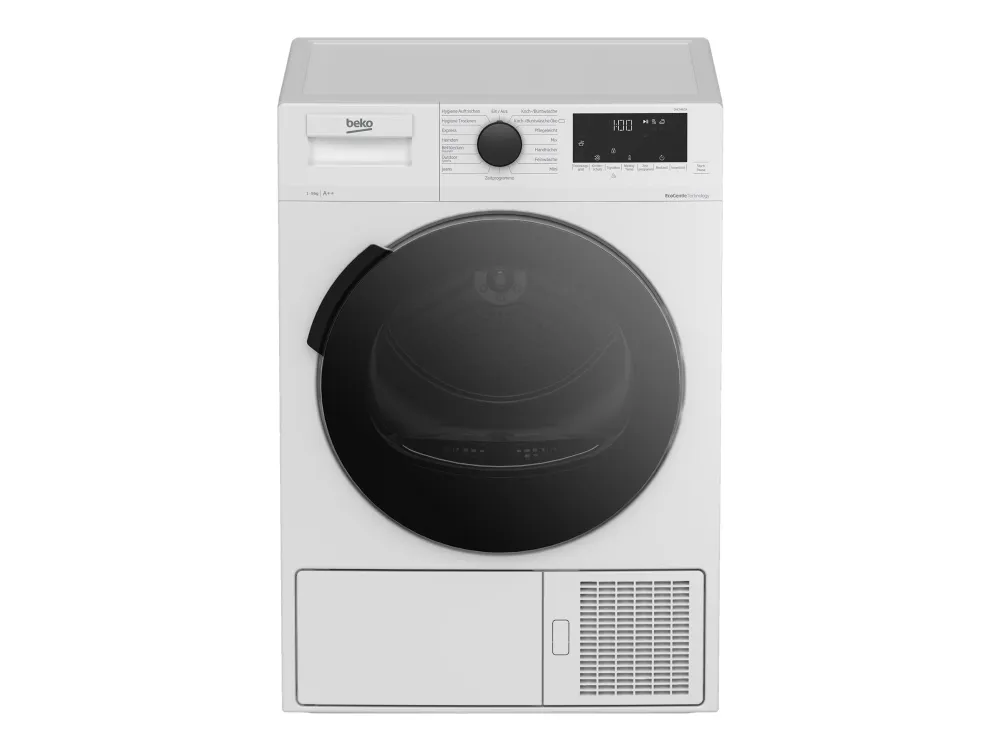 Beko DHC946GX - Tørremaskine - bredde: 59.7 cm - dybde: 59.9 cm - højde: 84.6 cm - frontbetjening - hvid