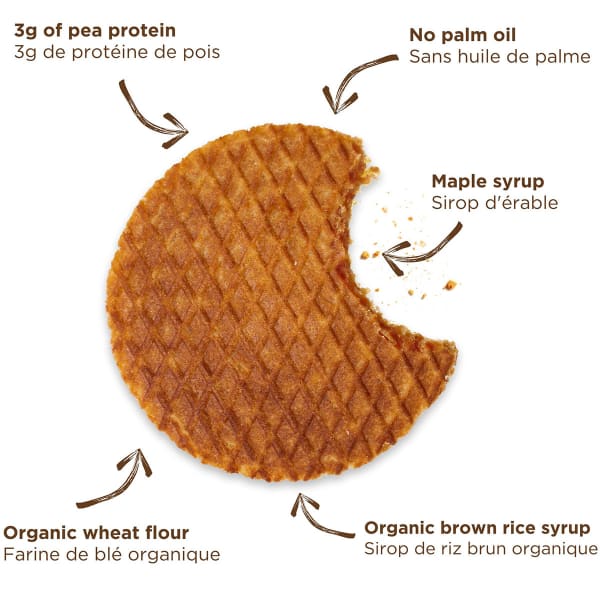 Barres énergétiques NAAK ULTRA ENERGY WAFFLE MAPLE SYRUP 30G PACK X12