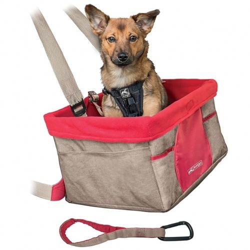 Assento elevatório multicolorido para cães em carro