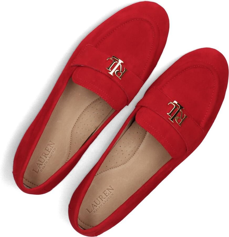LAUREN RALPH LAUREN Loafers Dames Averi Iii Flats Maat: 39 Materiaal: Suède Kleur: Rood