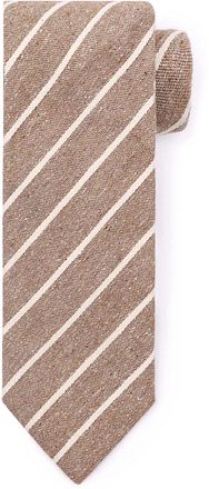 Suitable Stropdas Linnen Streep Beige TI23-25 kopen