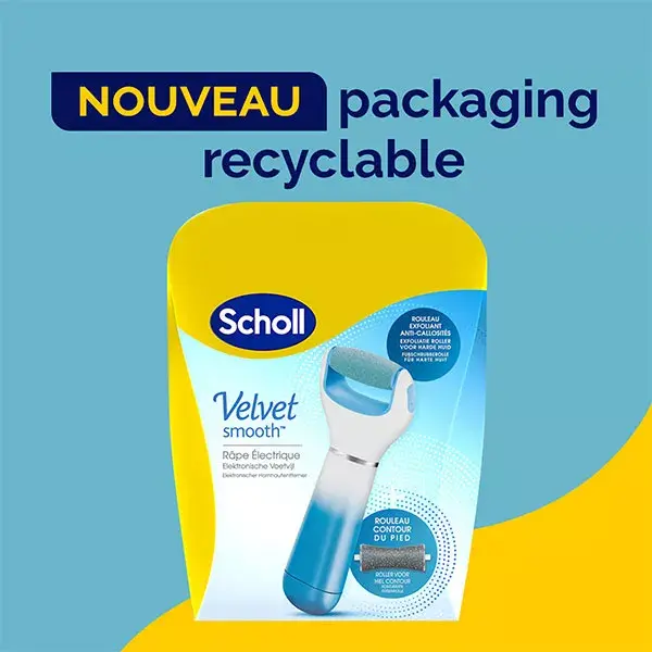 Esfoliante Elétrico para Pés Scholl Velvet Smooth