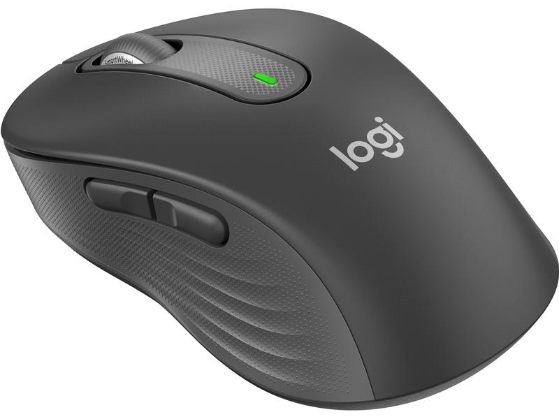 Logitech Maus Signature M650 Graphite Präzise Wireless-Maus mit «Logitech SilentTouch»-Technologie