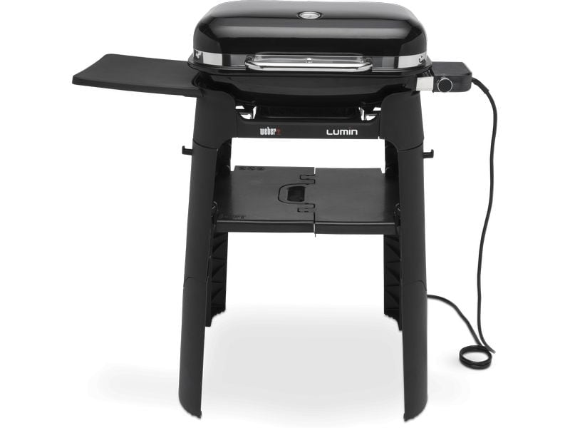 Weber Standgrill Elektro Lumin, Schwarz Elektrogrill mit Stand
