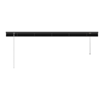 GAMMA aluminum jaloezie 25 mm mat zwart (kleurnr. 320) 160x180 cm (bxh)
