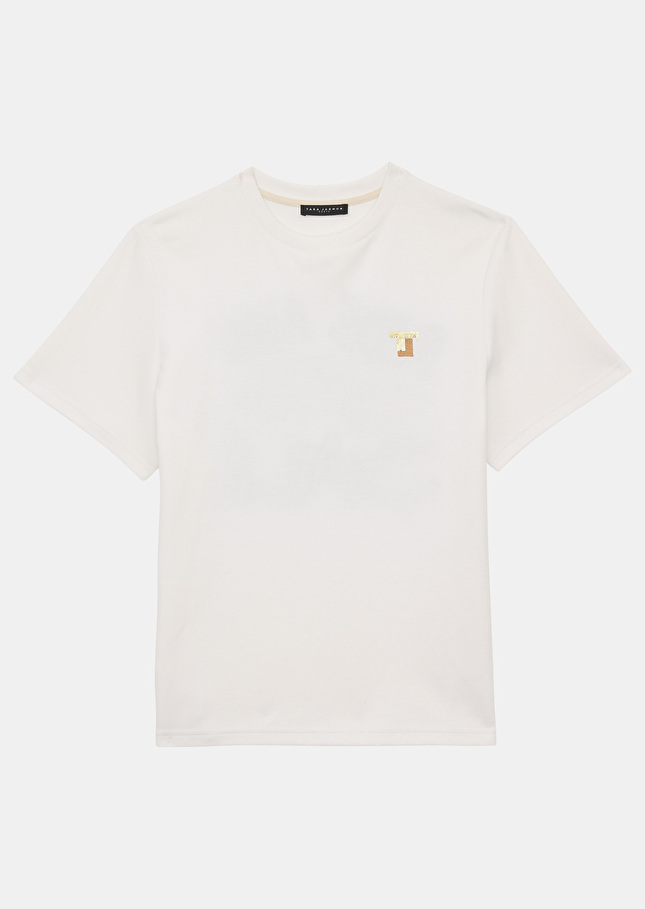 T-shirt Tararideblanc en jersey