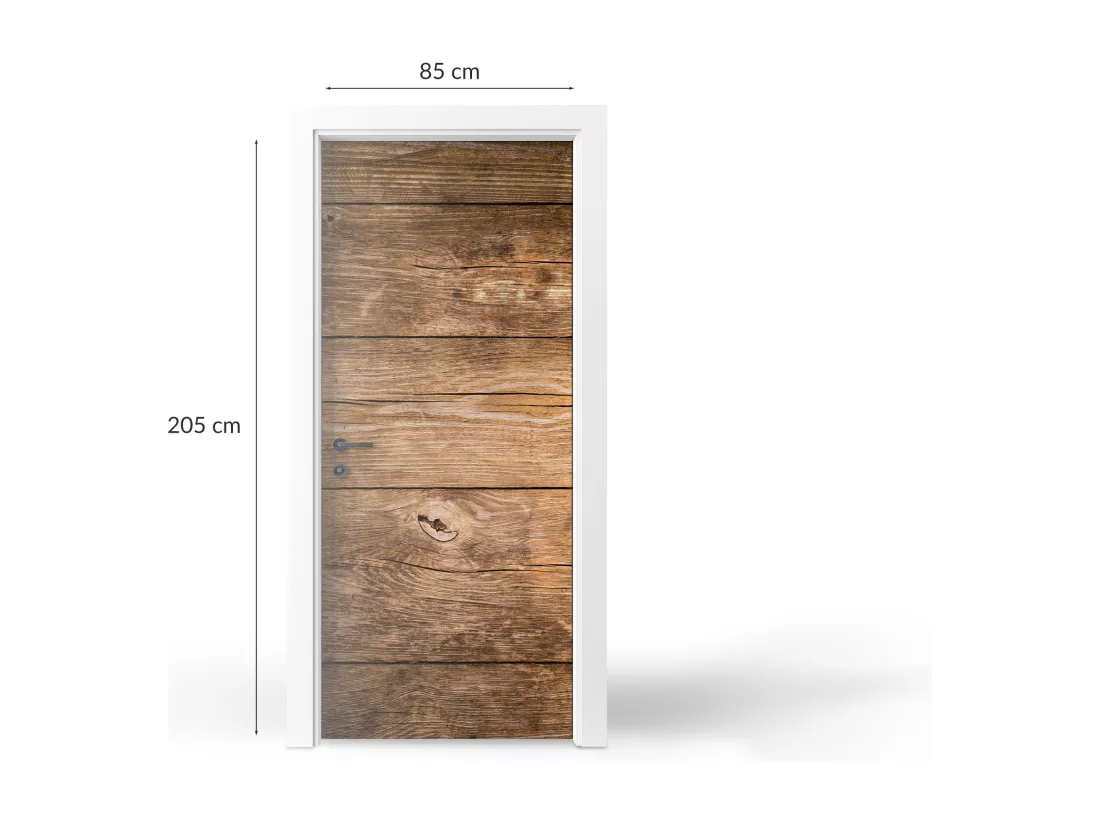 Stickers décoratifs pour portes intérieures - Parquet 85x205 cm