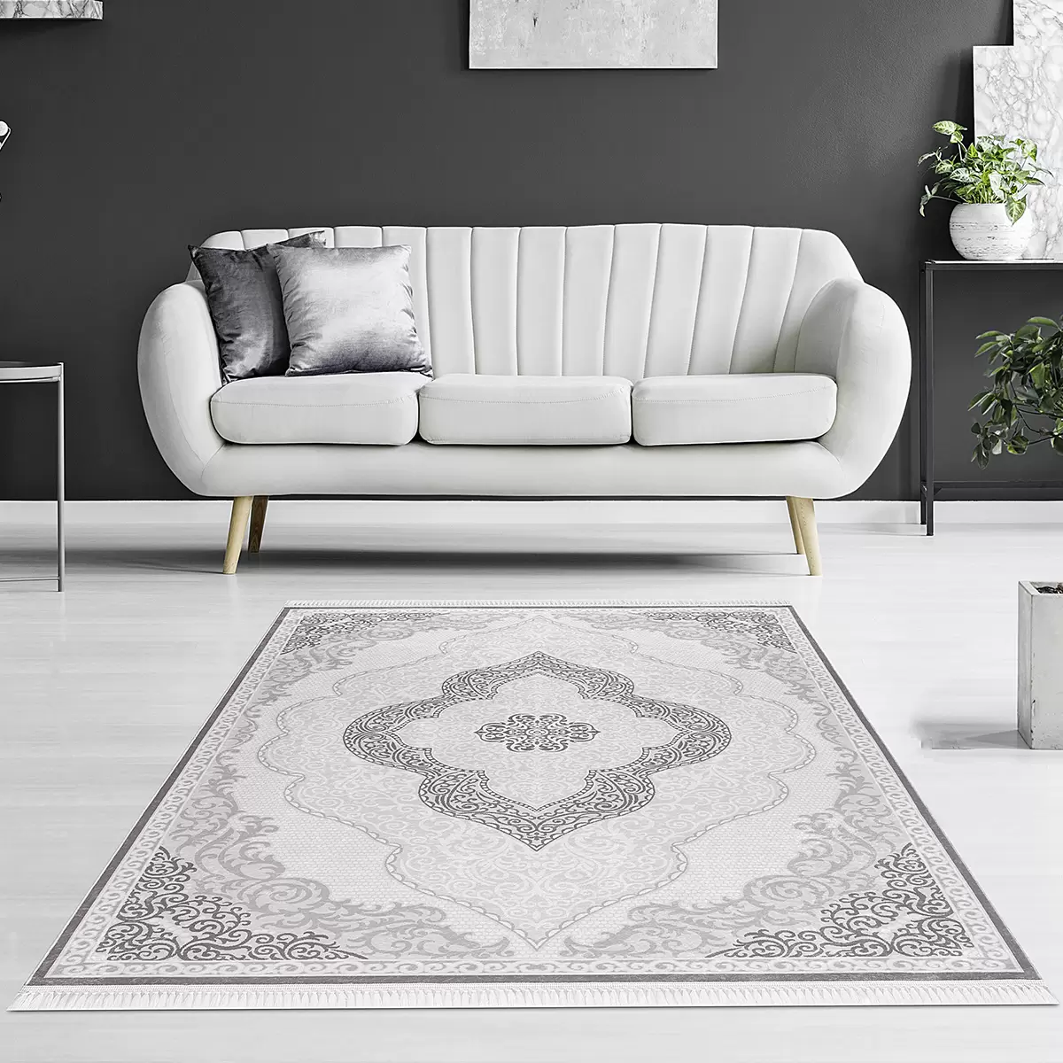 Teppich Glossy beige,grau