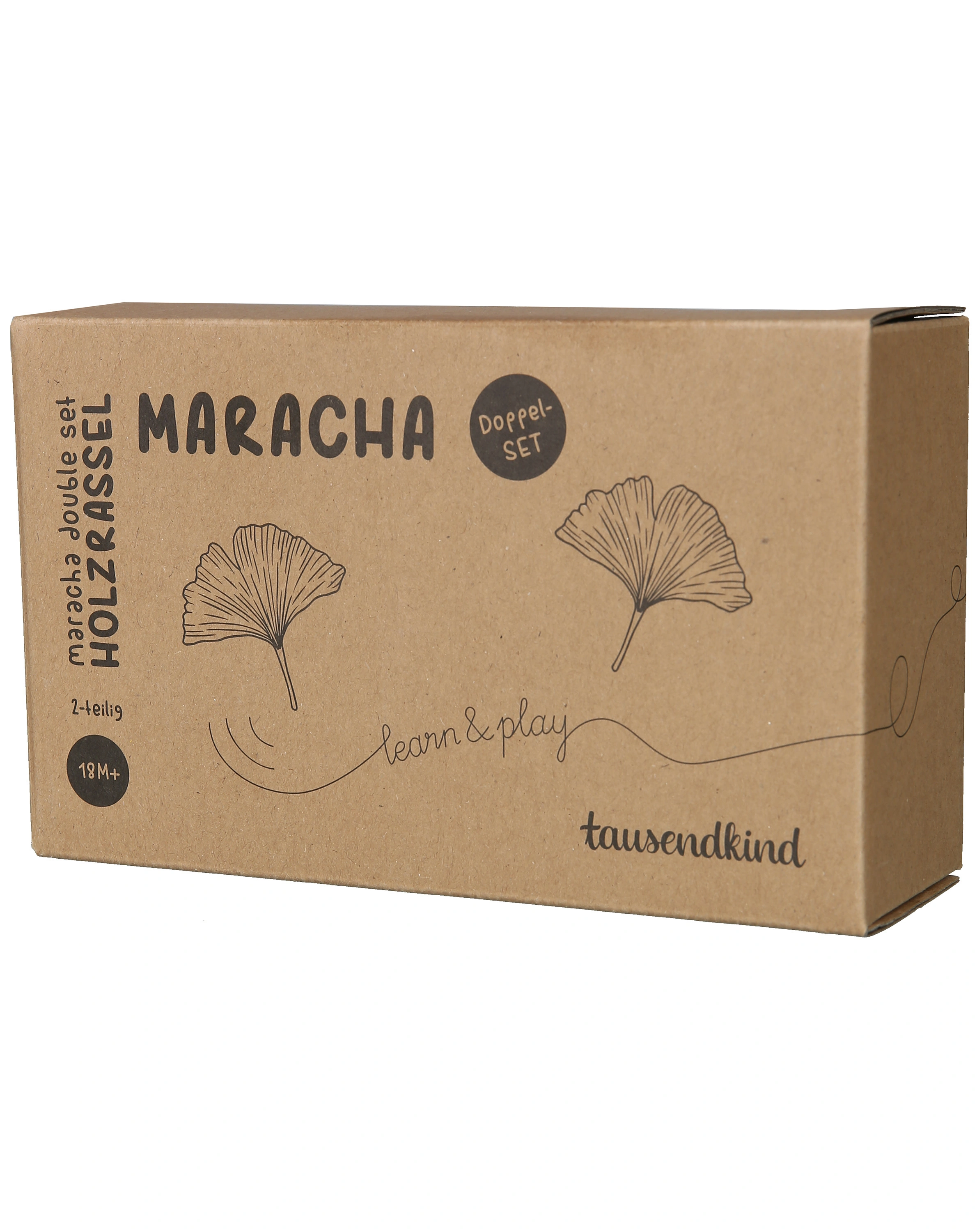Holzrassel MARACHA 2er-Set aus Holz