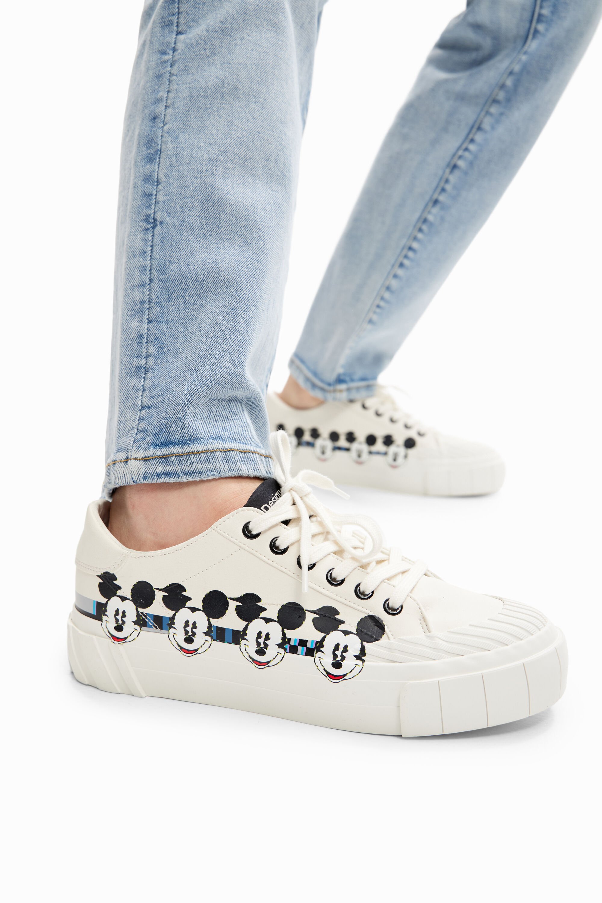 Baskets plateforme Mickey Mouse
