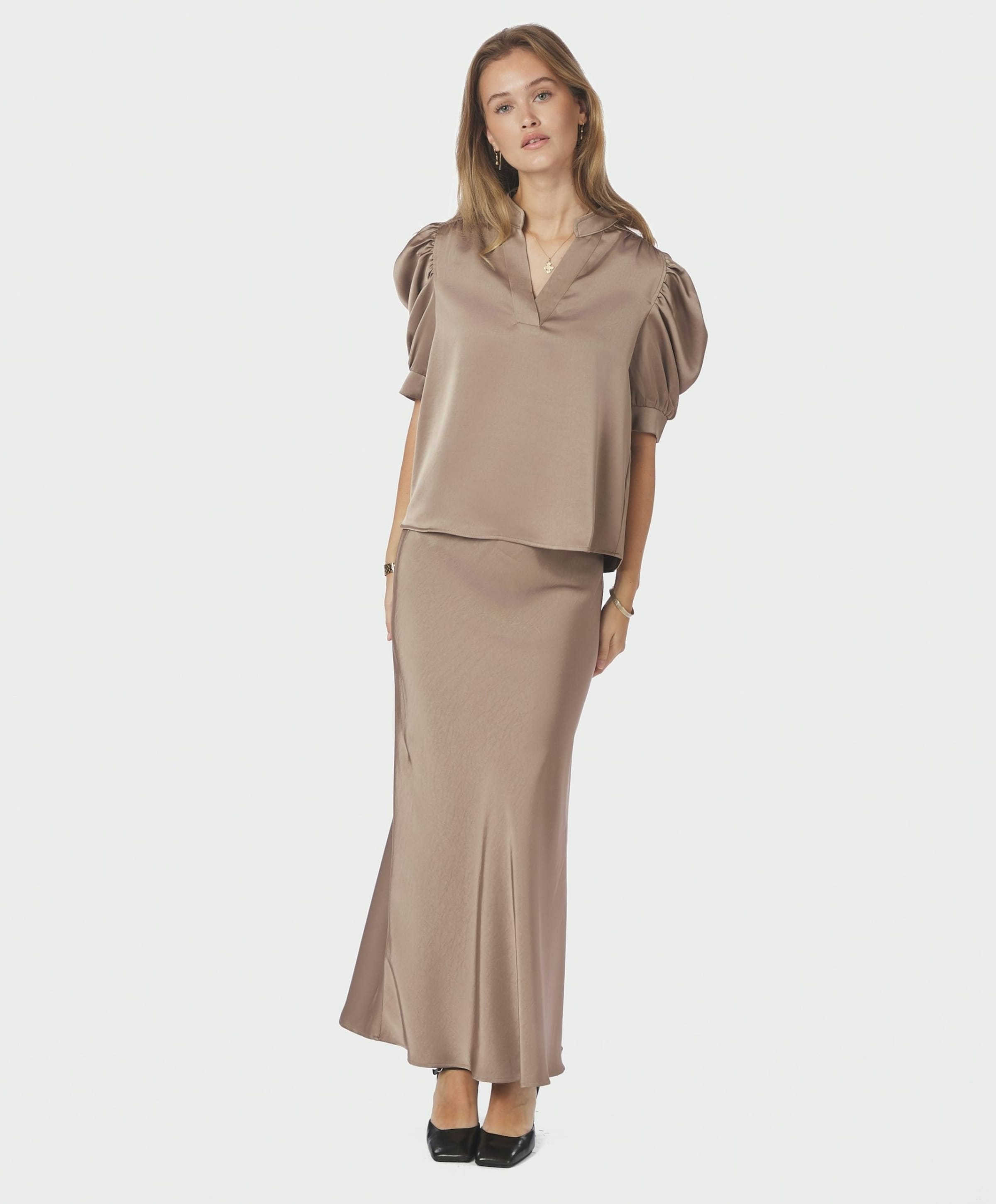 Neo Noir Rok beige