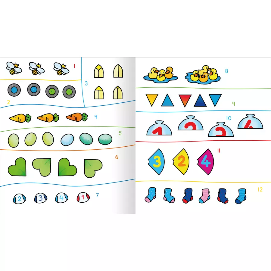 arsEdition Lernraupe – Erstes Stickerheft – Zahlenspiele
