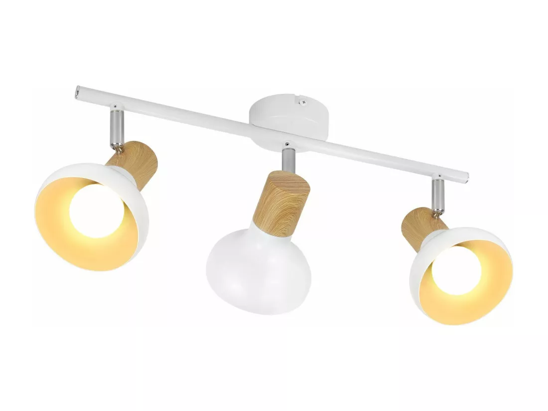 NETTLIFE Spot de plafond vintage E14 intérieur industriel abat-jour en fer orientable sans ampoule