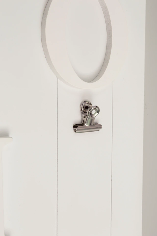 Myflair Möbel & Accessoires Memoboard »Valerina, weiss« Schlüsselbrett, mit Klemmen & Haken, mit Schriftzug