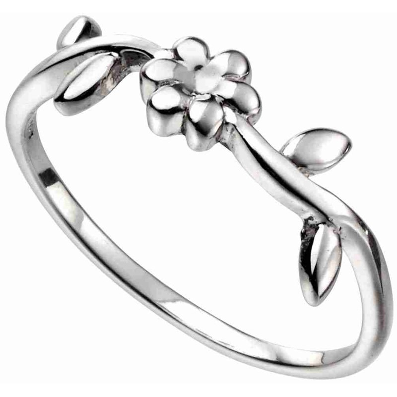 Bague fleur en argent 925/1000