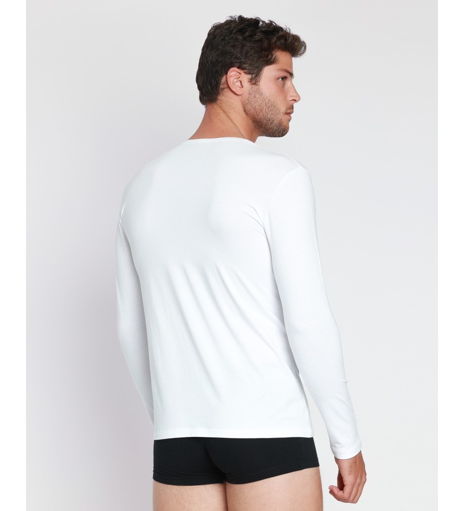 Camiseta branca macia e quente Admas