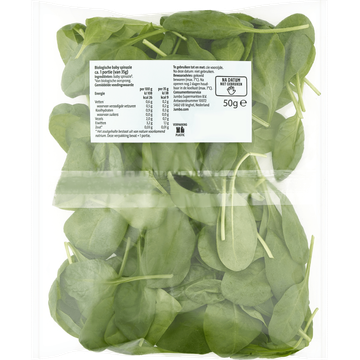 Jumbo Biologisch Baby Spinazie 50 g