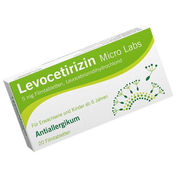 Levocetirizin Micro Labs 5 mg Filmtabletten, 20 St