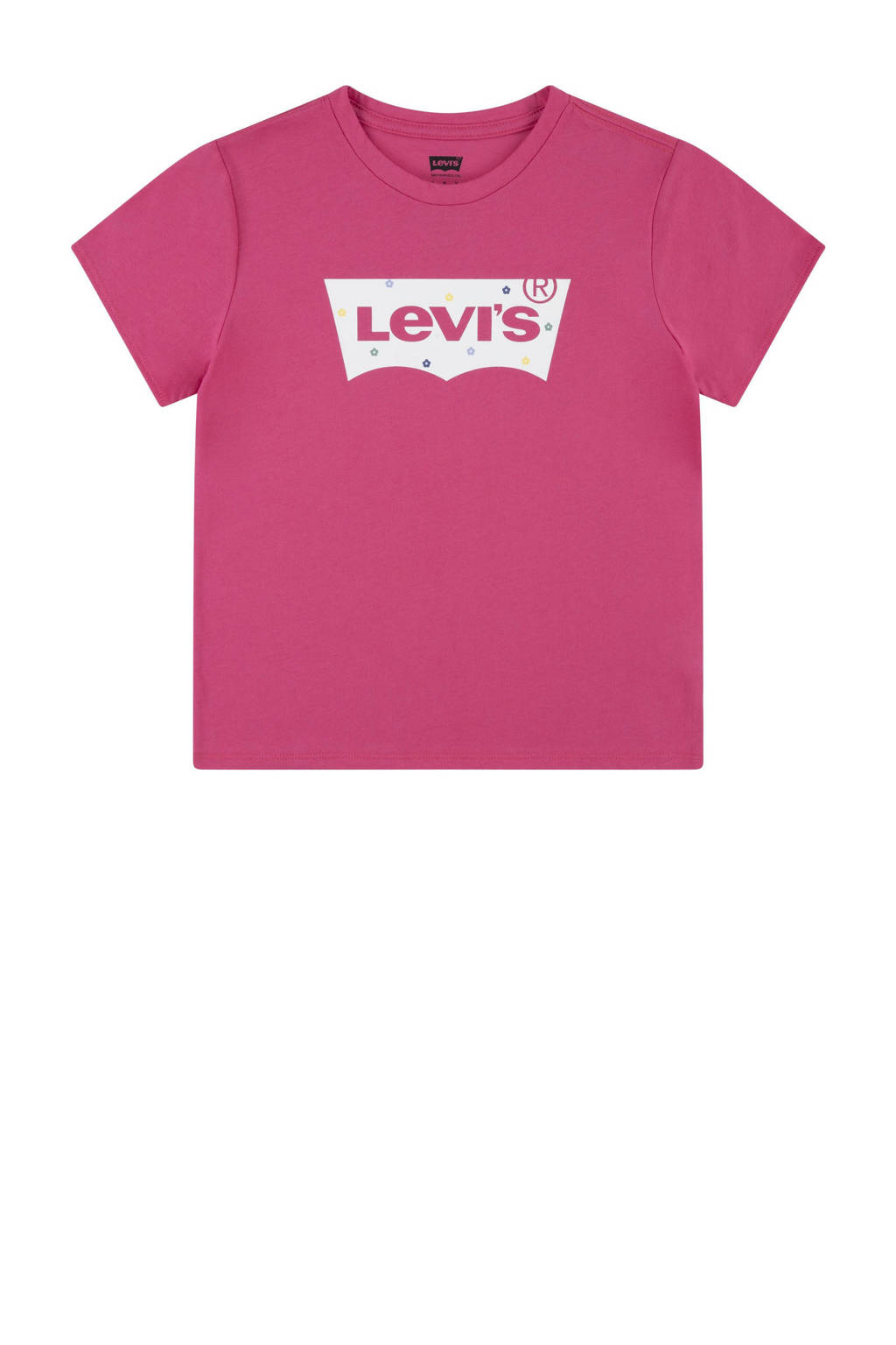 Levi's T-shirt BATWING met logo fuchsia