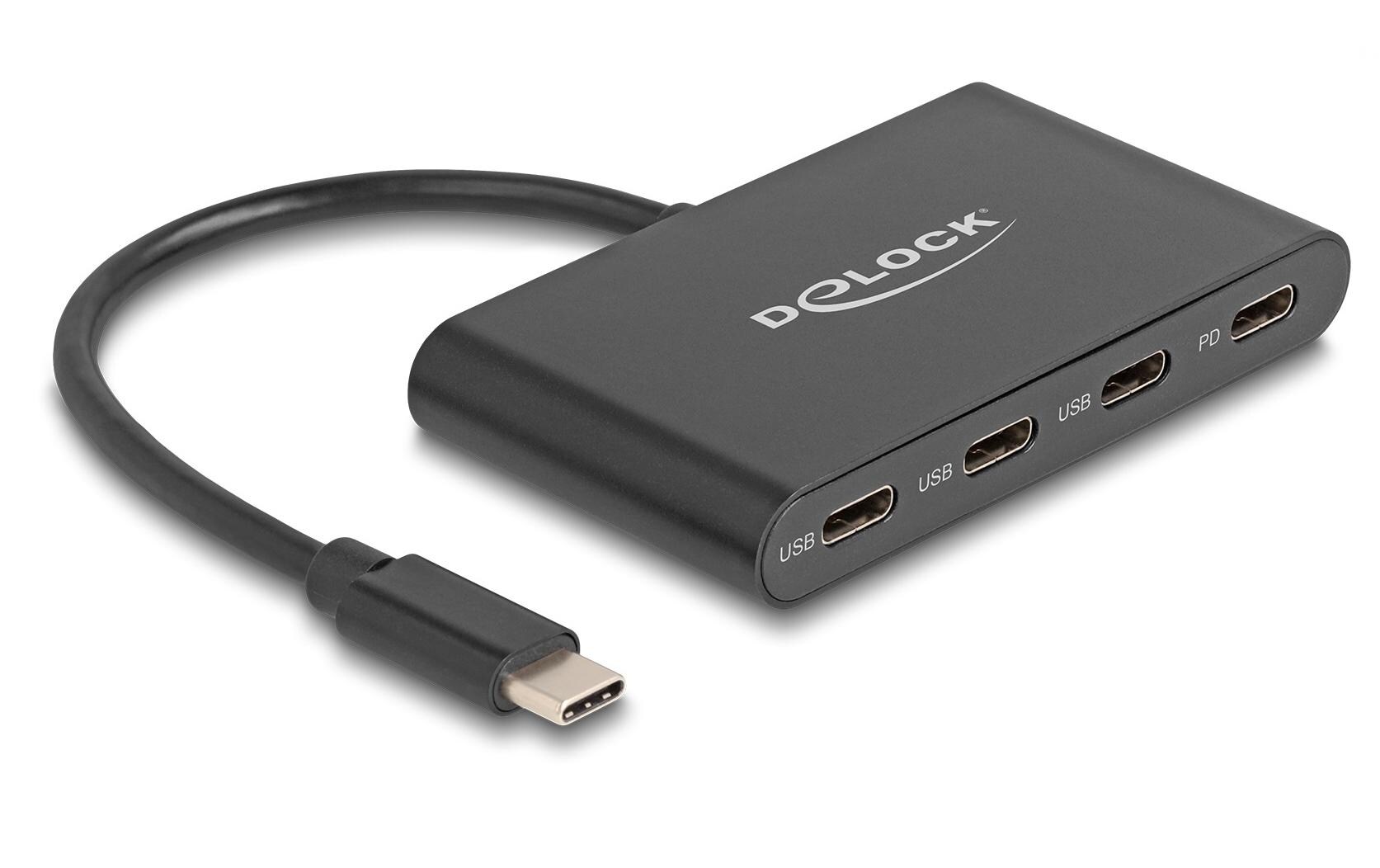 USB-Hub 4 x USB 3.0 Typ-CVier-Port-USB-C-Hub
