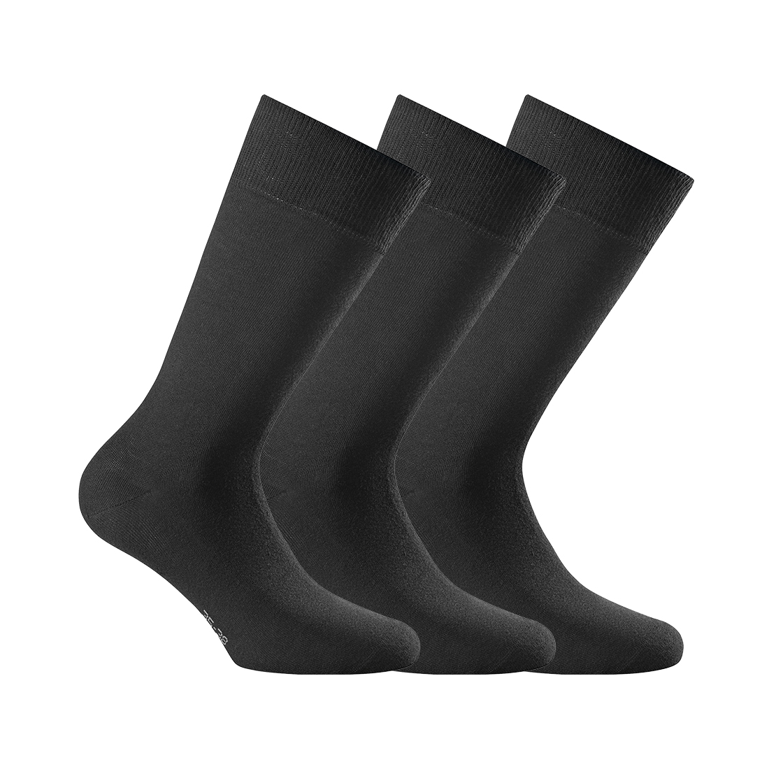 Rohner Socken Herren business 3er Pack schwarz Gr.39/42