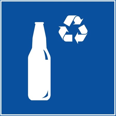 Panneau - Recyclage verre - ISO 7001