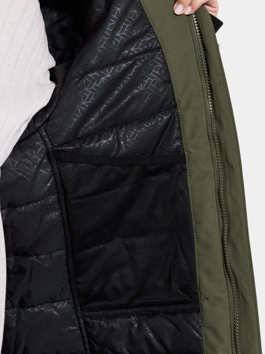 Didriksons Erika Wns Parka 3 Deep Green