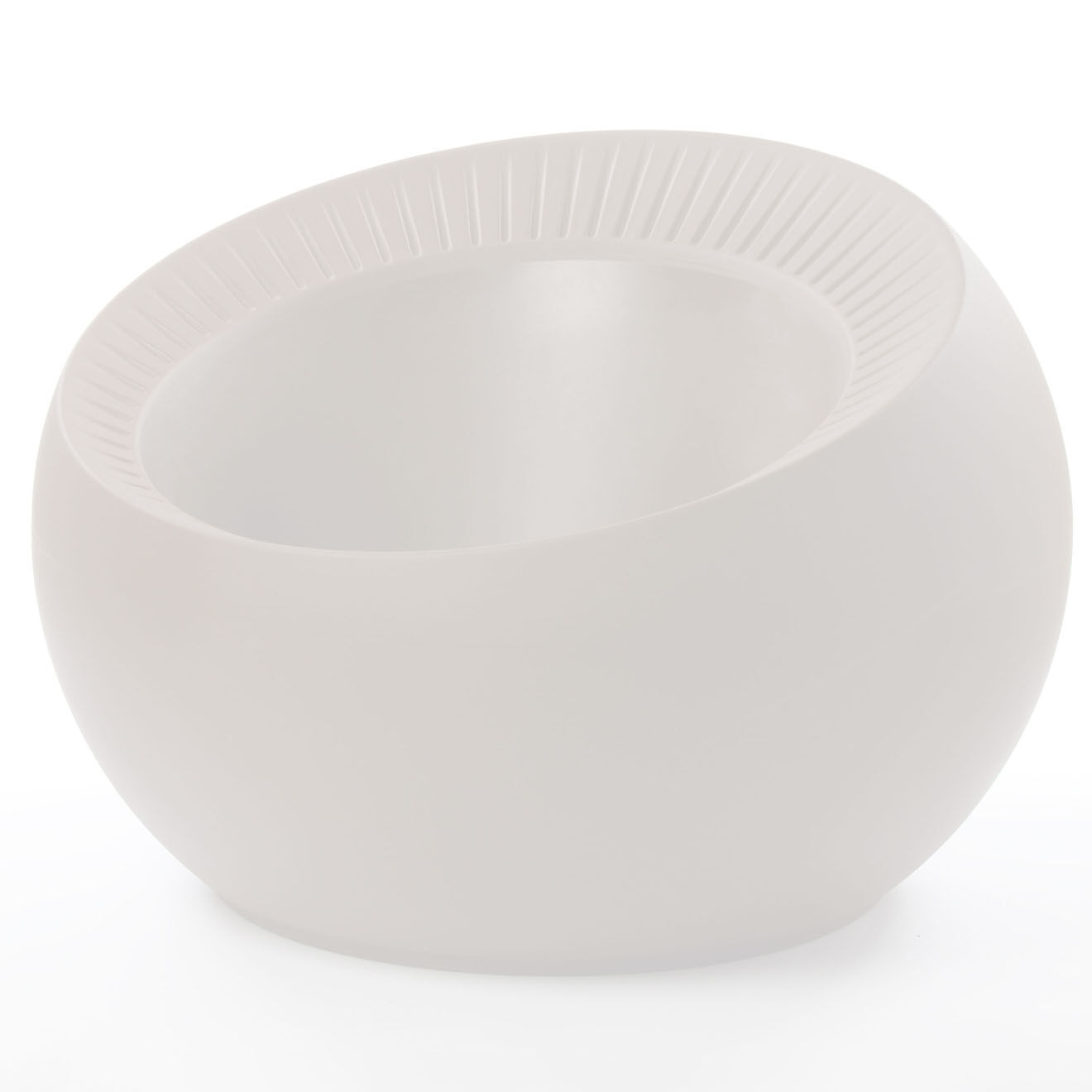 Serralunga Pot oeuf de colomb design par carlo colombo blanche - D.80x55 cm