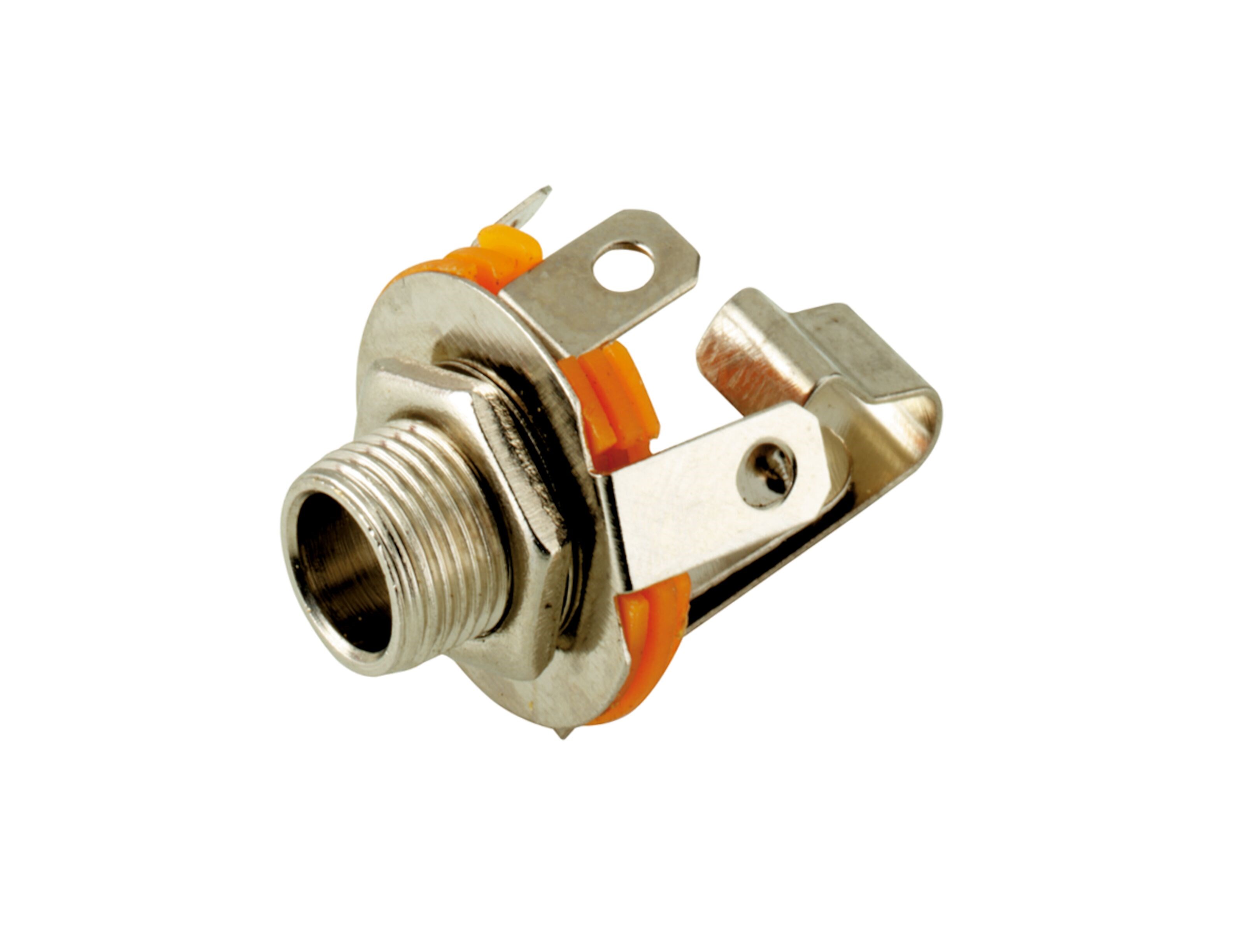 Kabinettkontakt med bryter 6,3 mm, mono