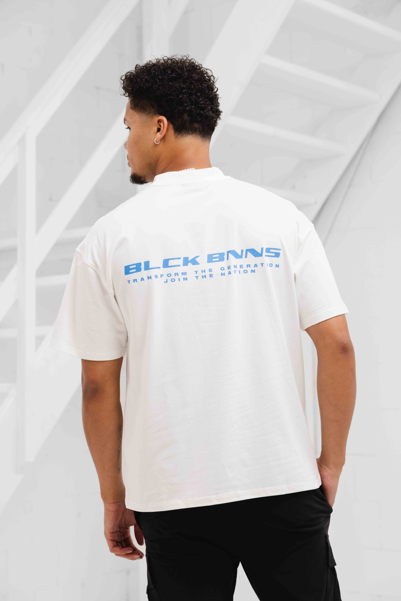 Black Bananas Nation T-Shirt Heren Wit