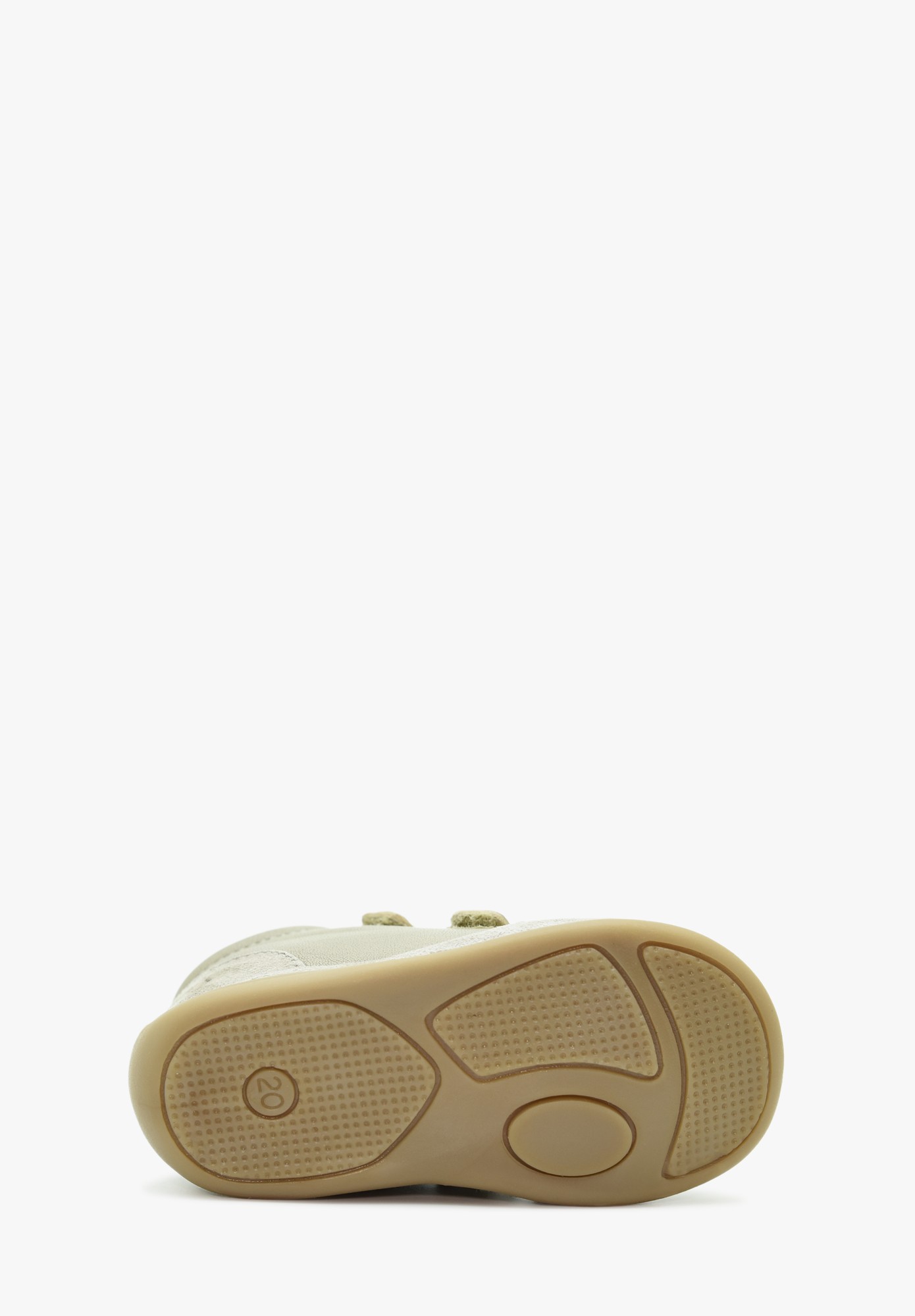 Aubépine Wollfutter erste Schritte Glitzer Beige