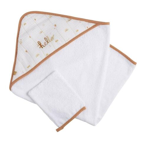 Cape de bain et gant SUNLIGHT - SAUTHON Baby déco