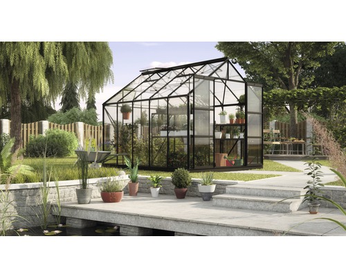 Vitavia Uranus 8300 kas, enkelvoudig veiligheidsglas 3 mm, 257x321 cm, zwart