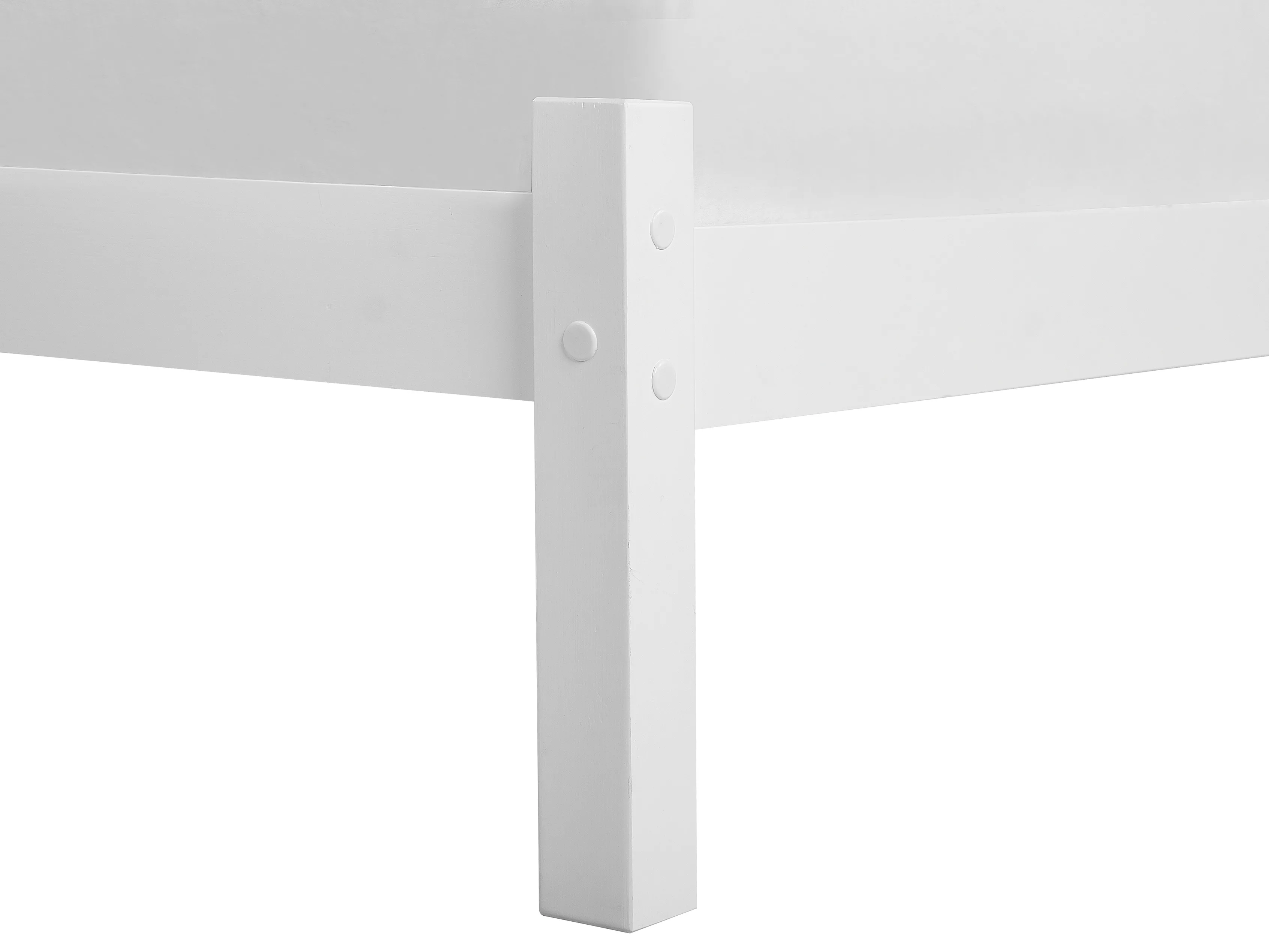 Bed Dennenhout FLORAC 90 x 200 cm Wit