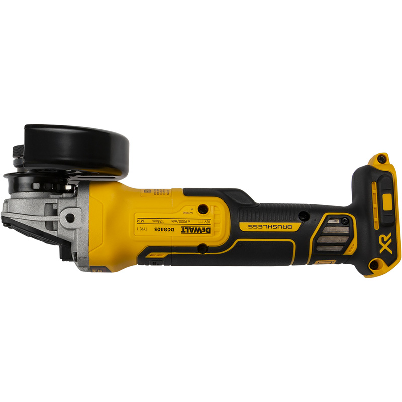DeWALT DCG405H2T-QW accu haakse slijper met 2x 5,0Ah PowerStack accu 18V Li-ion 125mm