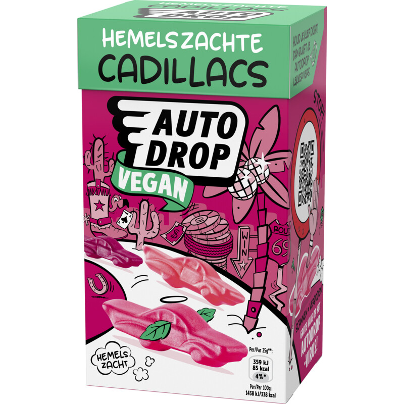 Autodrop Hemelszachte vegan cadillacs