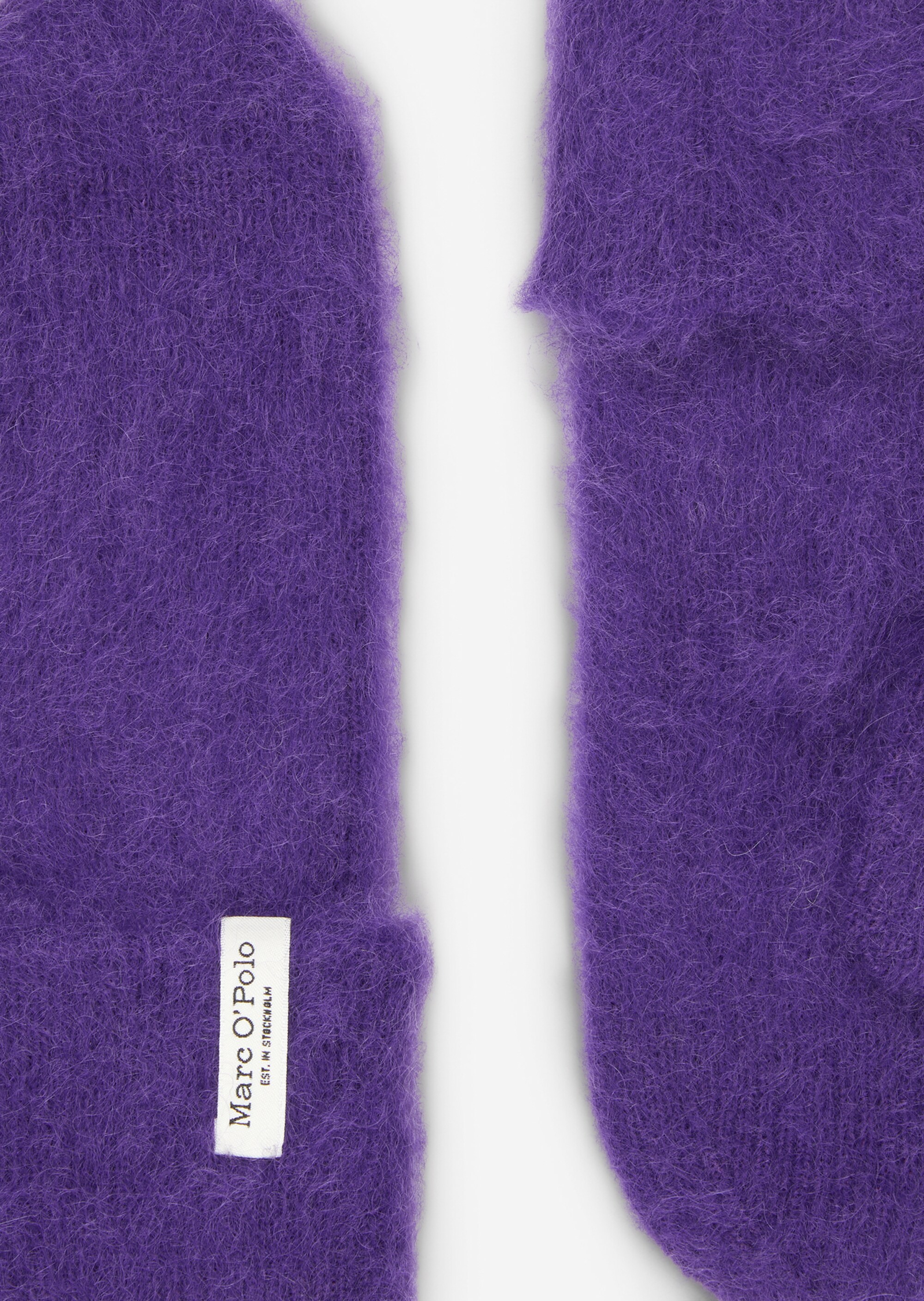 Strick-Fäustlingemit fluffiger Mohairwolle