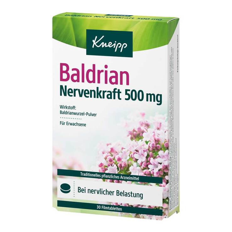 Kneipp Baldrian Nervenkraft 500 mg Filmtabletten, 30 St