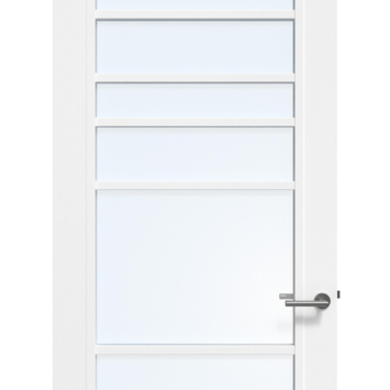 Arne & Bodil binnendeur ABD518 blank glas - wit afgelakt