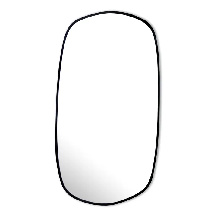 M Nuance Miroir extra plat biseauté contour noir- forme aléatoire 40x75 | Noir