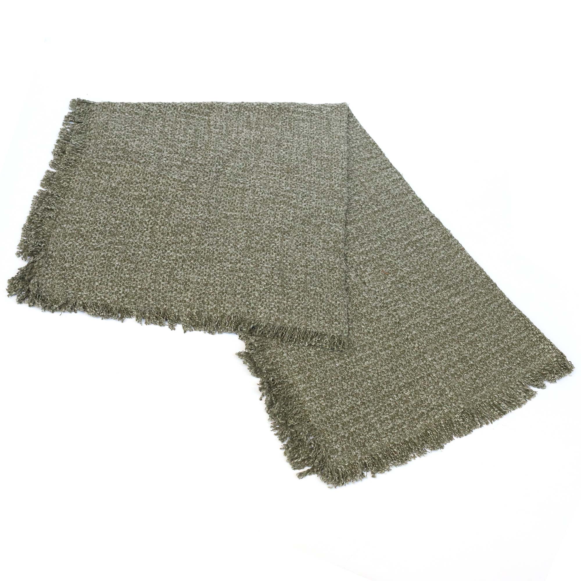 Throw 'Kimon' grün, B 170 cm, L 130 cm von fischer's lagerhaus