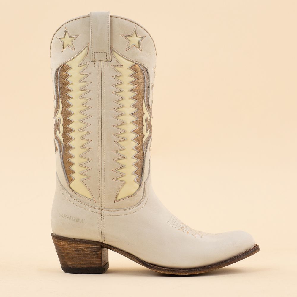 Sendra cowboyboots 14145 Offwhite