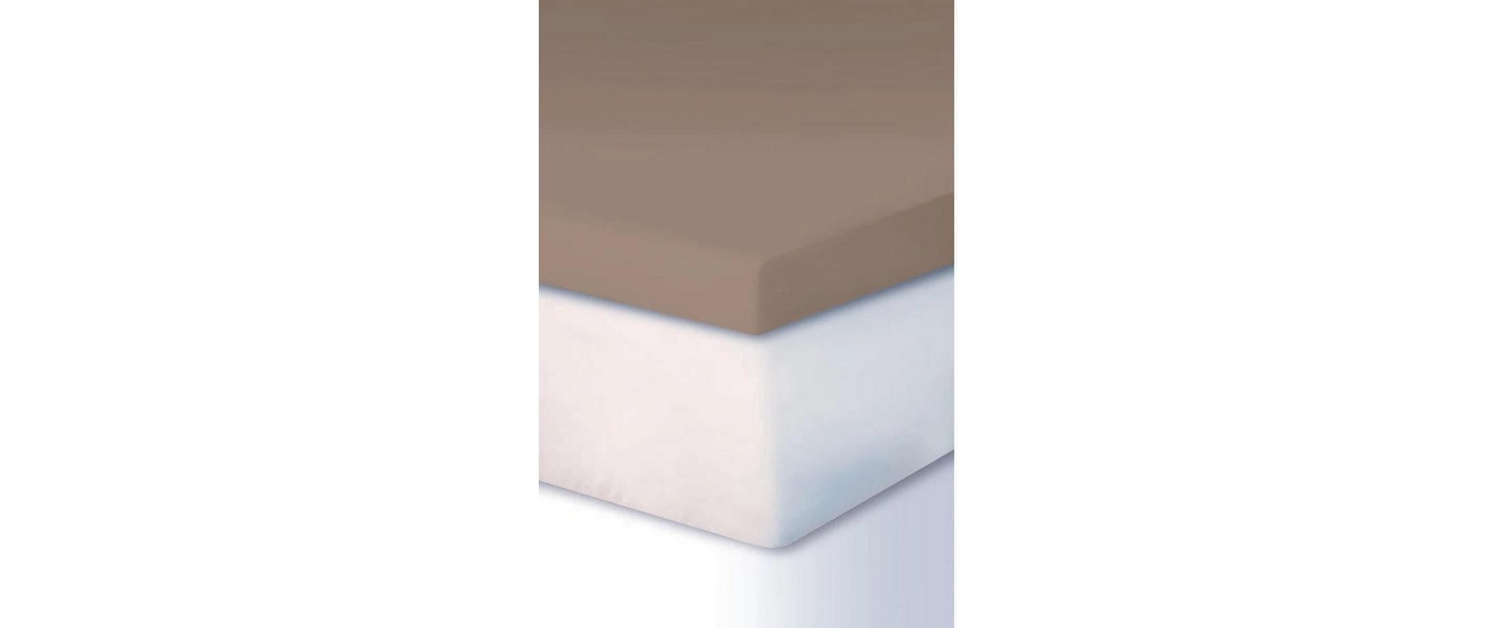 Fixleintuch Topper, 140-160 x 200-220 cm, BasaltBettbezug aus Baumwolle und Elasthan