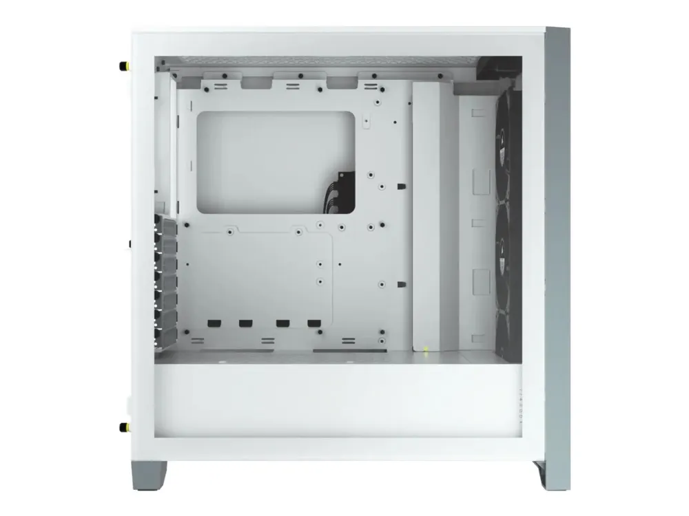 Corsair iCUE 4000X RGB – Miditower - ATX - ingen strømforsyning - Hvid - USB/Lyd