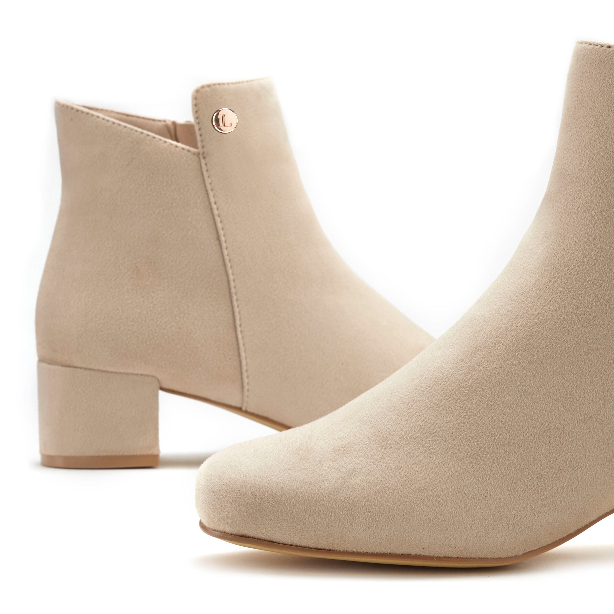 LASCANA Stiefelette in beige