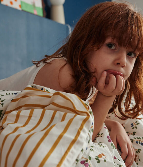 Housse de couette et taie pour enfant imprimés fruits