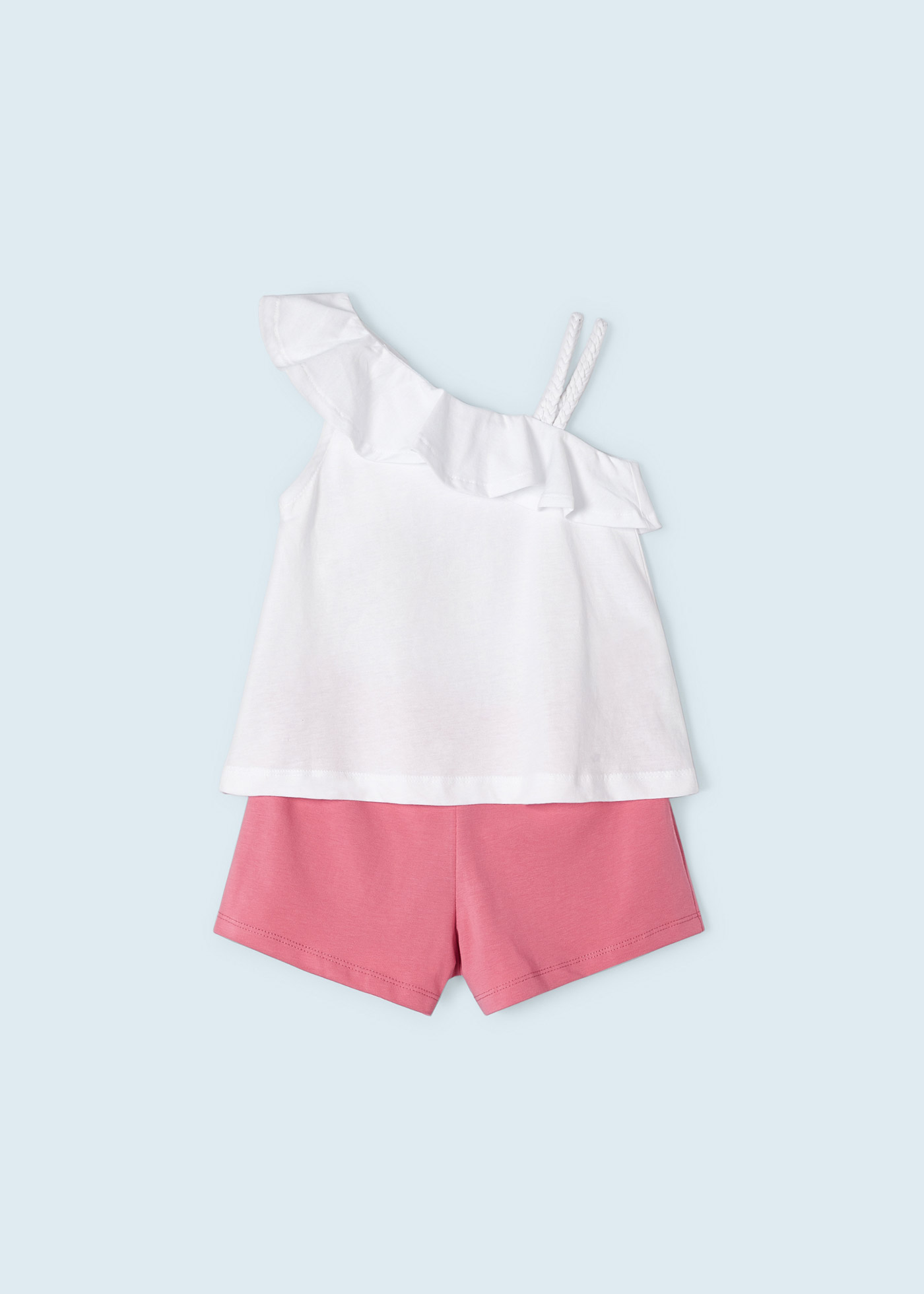 Conjunto de duas peças em algodão sustentável para meninas