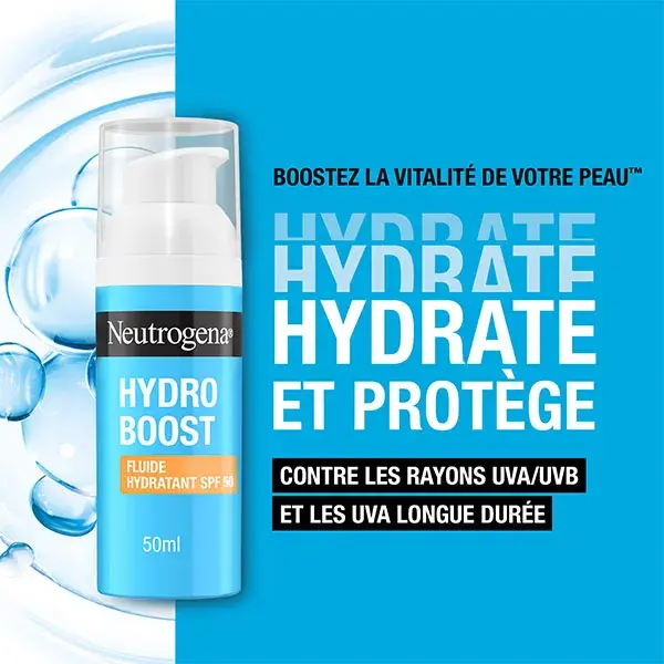 Neutrogena Hydro Boost Fluide Crème Hydratant Visage SPF50 - 50ml